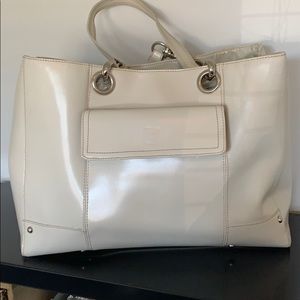 White Wilson’s Leather Tote/briefcase